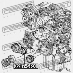 FESZÍTŐ SZÍJTÁRCSA CADILLAC STS 2005-2011 EU 12598023