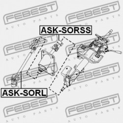 KORMÁNYOSZLOP KERESZTTARTÓ ALSÓ KIA SORENTO 02 (2002-2006) CIS 56400-3E110