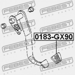 KUPLUNG ÉS FÉKPEDÁLBETÉT TOYOTA CRESTA GX90,JZX9,LX90,SX90 1992.10-1996.09 JP 31321-14020