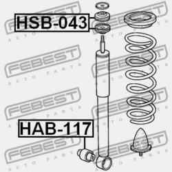 HÁTSÓ LENGÉSCSILLAPÍTÓ PERSELY HONDA CIVIC 4D FD1 2006-2014 JP 52725-SS0-004