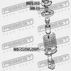 ALSÓ RUGÓS ALÁTÉT MITSUBISHI LANCER,LANCER CEDIA CS,CT 2000.03-2009.08 JPN MR244220
