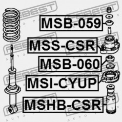 MITSUBISHI LANCER CY,CZ HÁTSÓ RUGÓ FELSŐ ALÁTÉT 2007.03-2013.02 EUR 4140A018