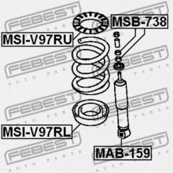 ALSÓ HÁTSÓ RUGÓ ALÁTÉT MITSUBISHI PAJERO/MONTEROLONG V90 2006.08- G.EXP MR418047