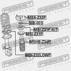 FELSŐ RUGÓS ALÁTÉT MITSUBISHI COLT Z32A/Z34A/Z36A/Z37A/Z38A/Z39A 2004-2012 MR961799