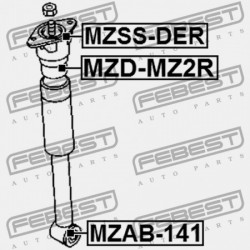 HÁTSÓ LENGÉSCSILLAPÍTÓ PERSELY MAZDA DEMIO DY 2002-2005 JP DD32-28-70XD
