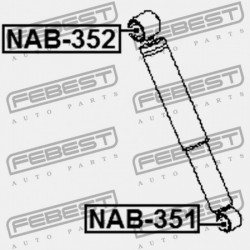 HÁTSÓ LENGÉSCSILLAPÍTÓ PERSELY NISSAN QASHQAI+2 JJ10E 2008.08-2013.12 EL E6210-JG01A