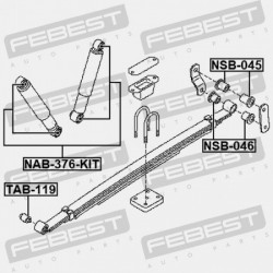 HÁTSÓ LENGÉSCSILLAPÍTÓ PERSELYKÉSZLET NISSAN NAVARA_THI MÁRKA D40T 2007.08- [GL]. E6200-EB73A