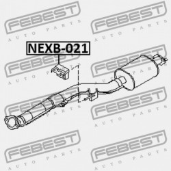 KIPUFOGÓTARTÓ NISSAN X-TRAIL T30 2004.03-2006.12 CA 20651-8H300