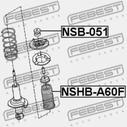 ELSŐ LENGÉSCSILLAPÍTÓ PERSELY NISSAN ARMADA TA60 2003.08- US 56217-7S000