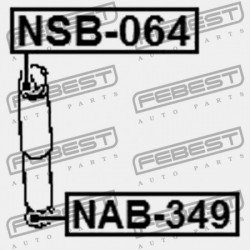 HÁTSÓ LENGÉSCSILLAPÍTÓ PERSELY NISSAN XTERRA N50 2005.01- US 56200-5X02A