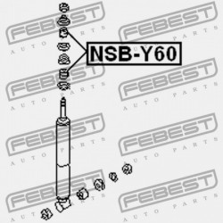 HÁTSÓ LENGÉSCSILLAPÍTÓ PERSELY NISSAN PATROL(GR) Y61 1997.10-2010.03 EL 56119-01J00