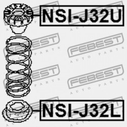 HÁTSÓ RUGÓ ALSÓ ALÁTÉT NISSAN TEANA J31 2006.04-2008.02 EL 55036-WL000