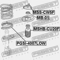 HÁTSÓ RUGÓ ALSÓ ALÁTÉT CITROEN C-CROSSER 2007-2012 5037.54