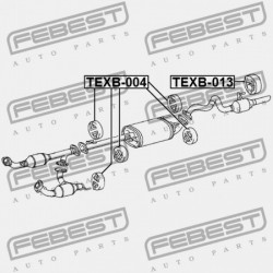 KIPUFOGÓTARTÓ PÁRNA TOYOTA CRESTA GX90,JZX9,LX90,SX90 1992.10-1996.09 JP 17565-74280