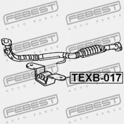 KIPUFOGÓTARTÓ TOYOTA CALDINA AT191,CT19,ET196,ST19 1992.11-2002.06 JP 17571-74333