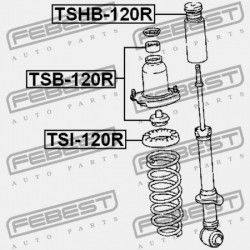 HÁTSÓ RUGÓ FELSŐ ALÁTÉT TOYOTA COROLLA SED/CP/WG AE10,CE100,EE10 1991.08-2001.11 GR 48257-47010