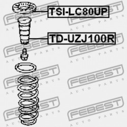 HÁTSÓ RUGÓ FELSŐ ALÁTÉT TOYOTA LAND CRUISER 100 HDJ100,UZJ100 1998.01-2007.08 EU 48257-60020