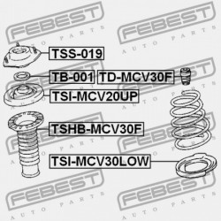ALSÓ RUGÓ ALÁTÉT TOYOTA CAMRY (JPP) ACV30,MCV3 2001.07-2006.01 US 48158-33030