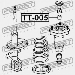 HÁTSÓ LENGÉSCSILLAPÍTÓ PERSELY TOYOTA COROLLA SED/CP/WG AE10,CE100,EE10 1991.08-2001.11 GR 90387-15027