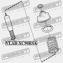 HÁTSÓ LENGÉSCSILLAPÍTÓ PERSELY VOLVO XC90 2003- 31329768