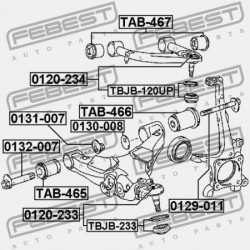 EXCENTRIKUS TOYOTA LAND CRUISER URJ202,UZJ200,VDJ200 2007.09- EU 48198-34010