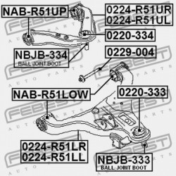 EXCENTRIKUS CSAVAR NISSAN WINGROAD/AD Y11 1999.05-2008.10 JP 54580-7S00B