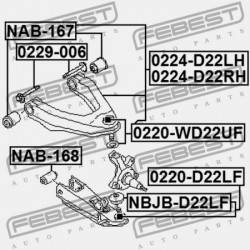 EXCENTRIKUS CSAVAR NISSAN WINGROAD/AD Y11 1999.05-2008.10 JP 54580-2S40A