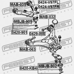 EXCENTER CSAVAR MITSUBISHI PAJERO/MONTEROHOSSZÚ V70 2000.02-2006.12 G.EXP MR418673