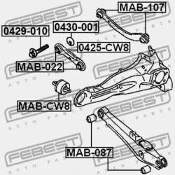 EXCENTER CSAVAR MITSUBISHI LANCER CY,CZ 2007.03-2013.02 EUR MN184101