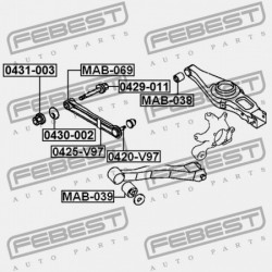 EXCENTRIKUS CSAVAR MITSUBISHI PAJERO/MONTEROHOSSZÚ V90 2006.08- G.EXP 4113A053