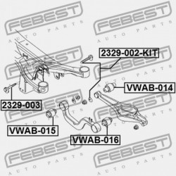 CSAVAR EXCENTERES AUDI A3/S3/SPORTB./LIM./QU 2004-2013 RDW AUDI A3/S3/SPORTB./LIM./QU 2004-2013 RDW WHT000227