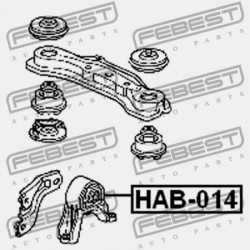 HÁTSÓ DIFFERENCIÁLMŰ PÁRNA HONDA CR-V RD5 2002-2006 EU 50721-S5C-013