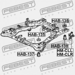 VÁZPÁRNA, BAL OLDALI HONDA ACCORD CL9 2003-2008 EU 50285-SDA-A01