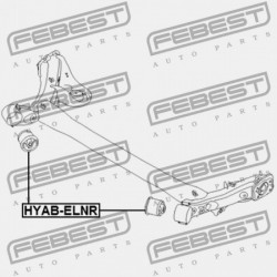 HÁTSÓ GERENDA PERSELY HYUNDAI I30 12 (2012-2015) GEN 55160-3X000