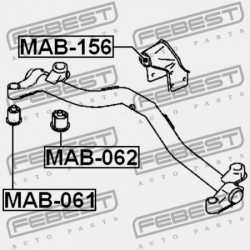 DIFFERENCIÁLMŰ PÁRNA PERSELY (HIDRAULIKUS MITSUBISHI CHARIOT GRANDIS N80,90 1997.08-2003.04 JPN MR316146