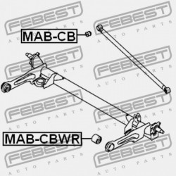 HÁTSÓ GERENDA PERSELY MITSUBISHI LIBERO/LIBERO CARGO CB,CD 1992.04-2002.08 JPN MB809566