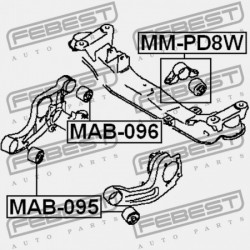 DIFFERENCIÁLMŰ ELSŐ PÁRNA MITSUBISHI DELICA SPACE GEAR/CARGO PA-PF 1994.03-2006.12 JPN MB951655
