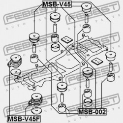 VÁZPÁRNA MITSUBISHI PAJERO V20-50 1990.10-1999.11 JPN MB675984