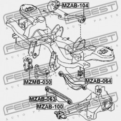 DIFFERENCIÁLMŰ PÁRNA PERSELY MAZDA 6 WAGON GY 2002-2005 EU EG25-28-69XA