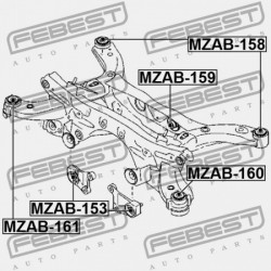 HÁTSÓ GERENDA PERSELY MAZDA CX-5 KE 2011-2012 EU KD35-28-80XD