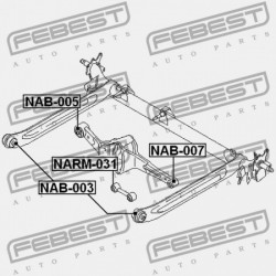 HÁTSÓ GERENDA PERSELY NISSAN ALMERA UK MÁRKA N16E 2000.02-2006.11 EL 55045-31U00