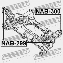 HÁTSÓ VÁZPERSELY NISSAN PRIMERA P12E 2002.01-2007.05 EL 54400-8H500