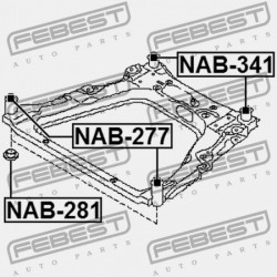 HÁTSÓ VÁZPERSELY NISSAN JUKE F15 2010.06- JP 54400-1KA0A