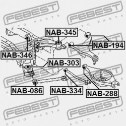 HÁTSÓ GERENDA PERSELY (HIDRAULIKUS) NISSAN 350Z Z33 2002.06-2008.10 NISSAN 350Z Z33 2002.06-2008.10 US 55400-EH30A
