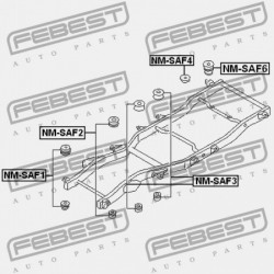 VÁZPÁRNA NISSAN PATROL(GR) Y61 1997.10-2010.03 EL 95550-VB005
