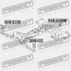 DIFFERENCIÁLMŰ PÁRNAHÜVELY SUBARU IMPREZA G10 1992.05-2002.03 EL 41322-AC040