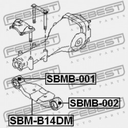 DIFFERENCIÁLMŰ TARTÓ PERSELY SUBARU IMPREZA G12 2007.03- JP 41310-AG022