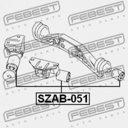 SUZUKI SX4 RW415/RW416/RW419/RW420 HÁTSÓ DIFFERENCIÁLMŰ PÁRNA 2006-2013 27550-63J00