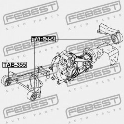 DIFFERENCIÁLMŰ PÁRNA PERSELY TOYOTA RUSH J200E,J210E 2006.01- JP 41651-B4030