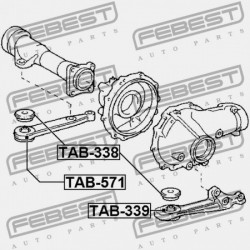 DIFFERENCIÁLMŰ TARTÓ PERSELY TOYOTA LAND CRUISER PRADO GDJ150,GRJ150,KDJ150,LJ150,TRJ15 2 52380-60110